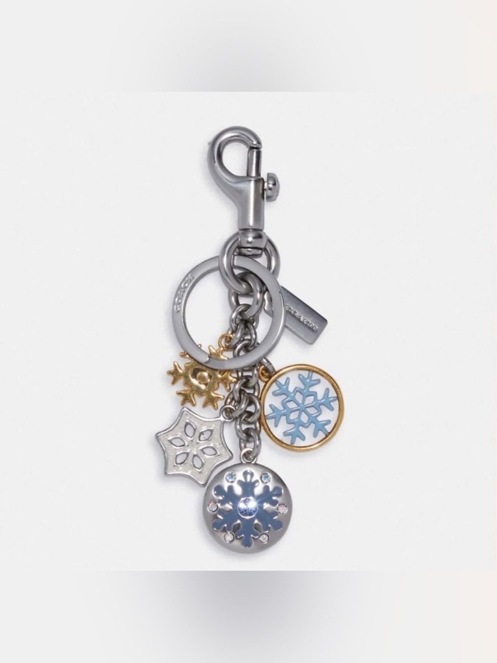 COACH Snowflake Cluster Bag Charm